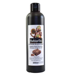 African Black Soap Shower Gel & Shampoo (250ml)
