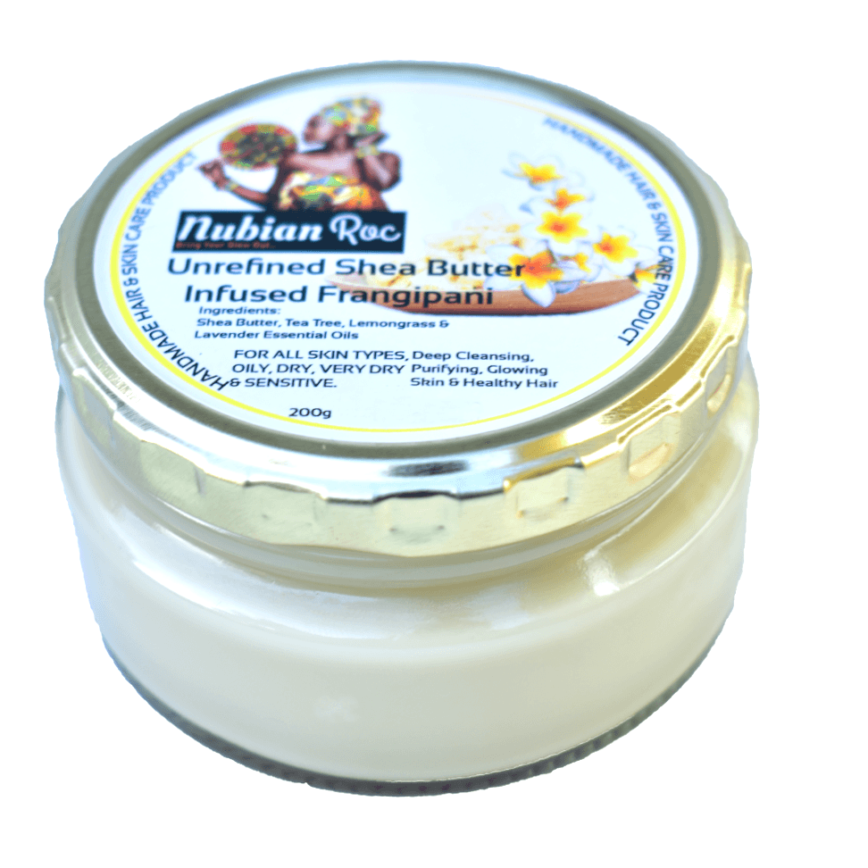 Infused Frangipani Unrefined Shea Butter (200g) - Image 3