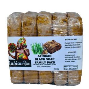 African Black Soap Family Pack Lemongrass (500g)