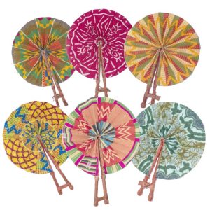 Ankara Leather Fans