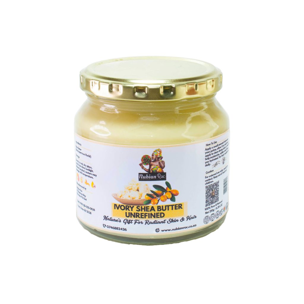 Nubian Roc Unrefined Shea Butter Ivory (250g)