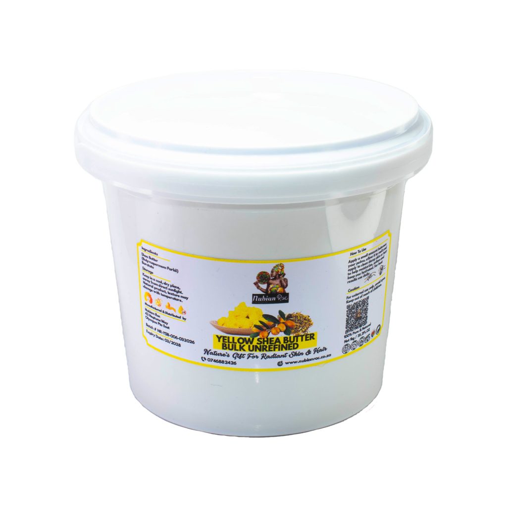 Shea Butter Yellow Bulk Bucket (1kg) Unrefined