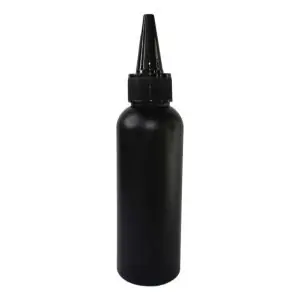10 x 100 ml Boston Bottle & Lid (Spout) - Black
