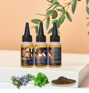 Chebe Oil Tonic 50ml Gallery CRM Background image with ingredients